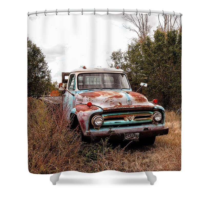 Vintage Shower Curtain featuring the photograph Rev it up by Carmen Kern