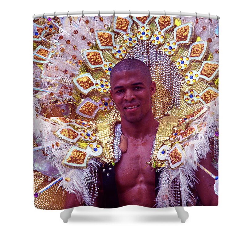 Trinidad Shower Curtain featuring the photograph Revel - Carnival, Trinidad and Tobago by Earth And Spirit