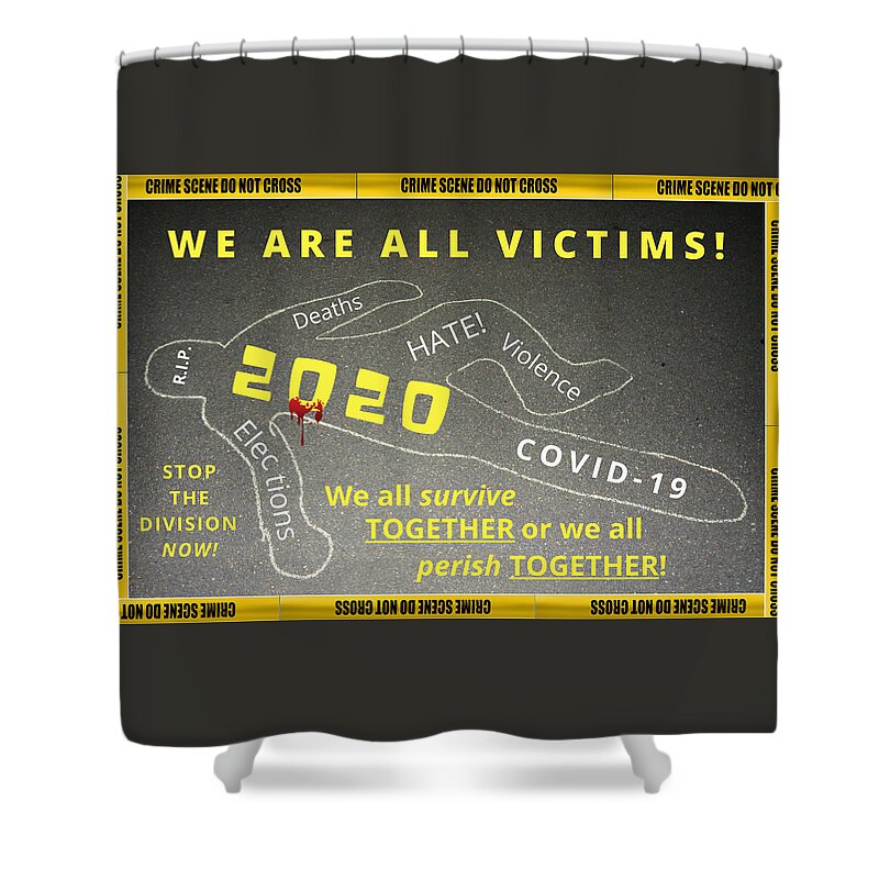 2020 Shower Curtain featuring the digital art Rip 2020 by Lee Darnell
