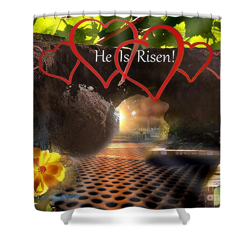 Digital Photo Art. Thematic Shower Curtain featuring the photograph Risen From the Dead by Richard Thomas
