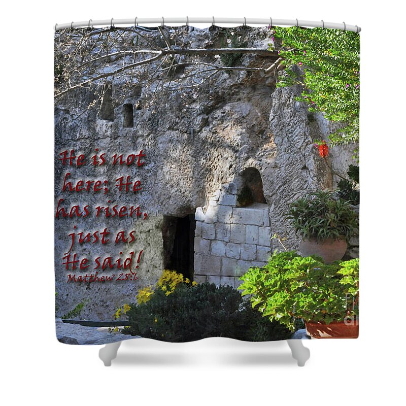 Resurrection Shower Curtain featuring the photograph Risen by Lydia Holly
