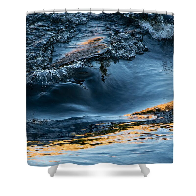 Water Shower Curtain featuring the photograph River Surf Part I by Linda Bonaccorsi