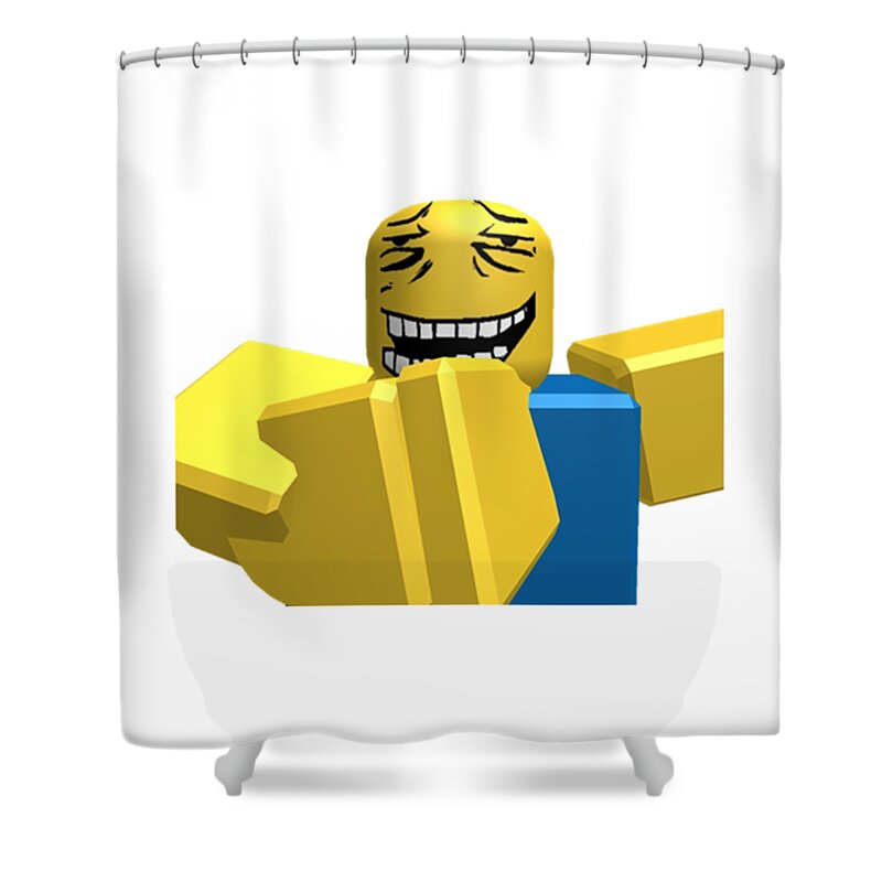 Roblox Noob Character Shower Curtain by Vacy Poligree - Pixels