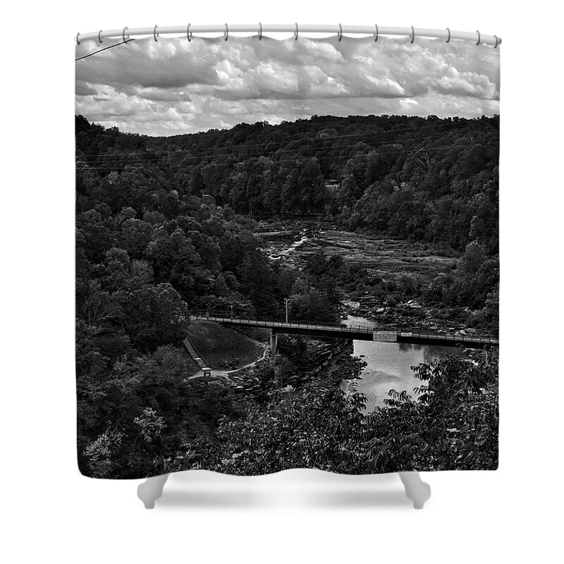 River Shower Curtain featuring the photograph Rock Island Gorge by George Taylor