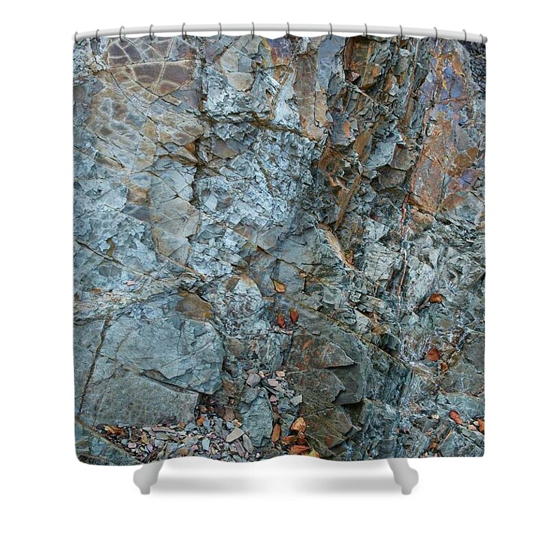 Rocks Shower Curtain featuring the photograph Rocks 2 by Alan Norsworthy