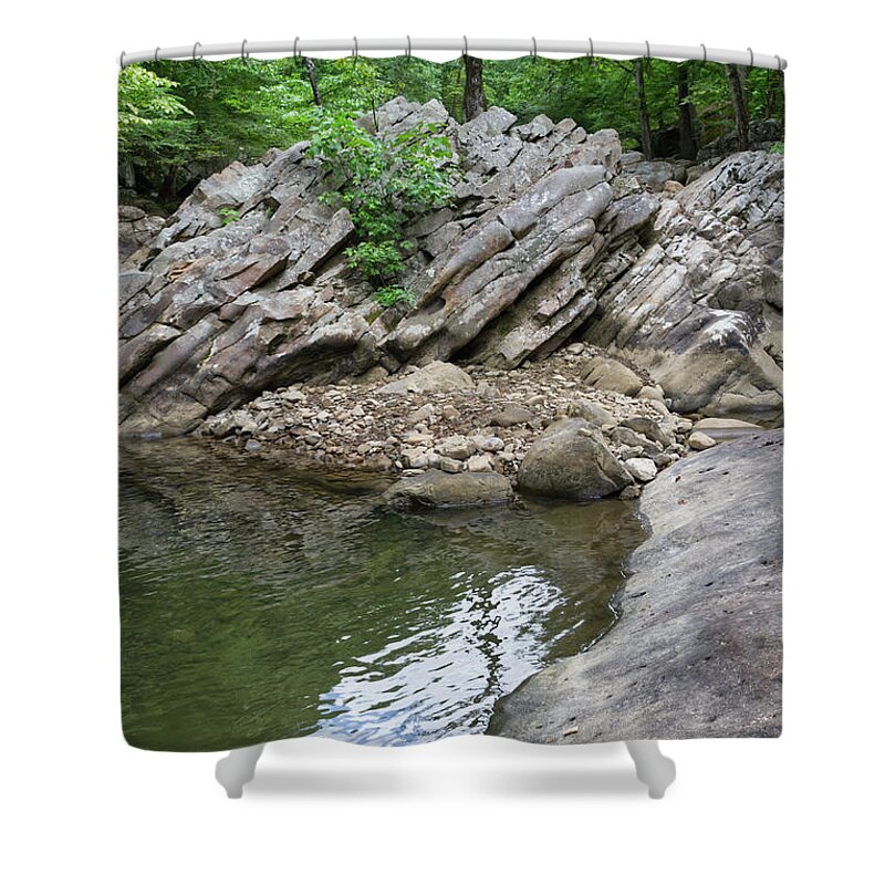 Rocky Shower Curtain featuring the photograph Rocky Landscape by Phil Perkins