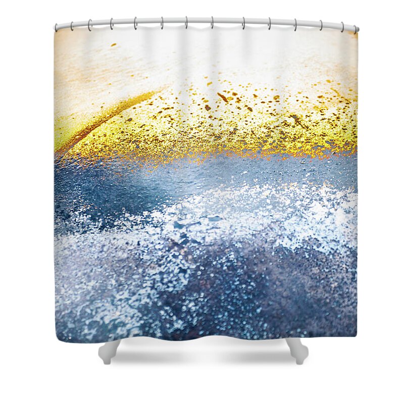 Abstract Shower Curtain featuring the photograph Rocky Shore by Liquid Eye