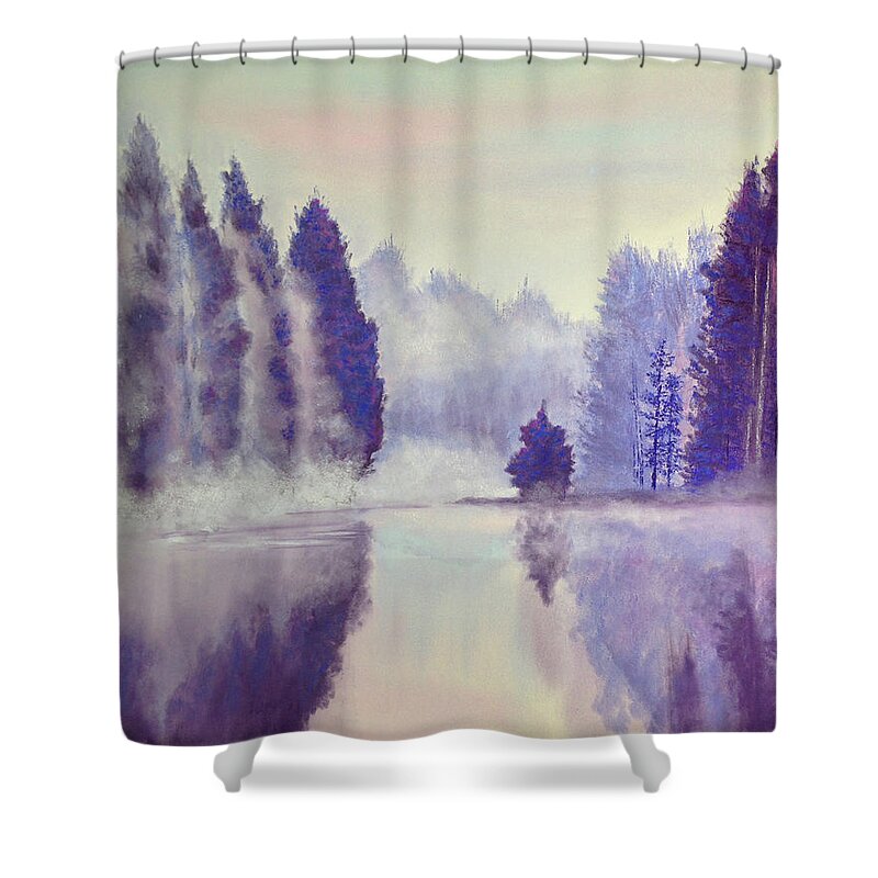 Impressionism Shower Curtain featuring the painting Rolling In by Lisa Crisman