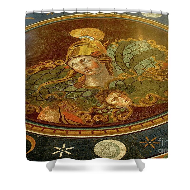 Italy Shower Curtain featuring the photograph Roman Tile02 by Mary Kobet