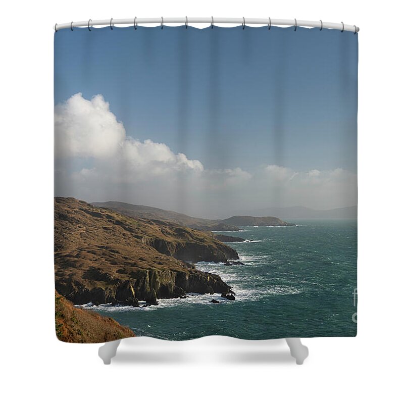 Cliff Shower Curtain featuring the photograph Rooted to the Cliff by Catherine Sullivan