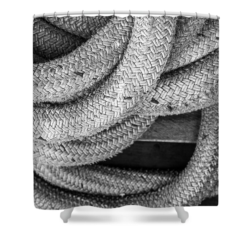 Rope Shower Curtain featuring the photograph Roped by Jim Whitley
