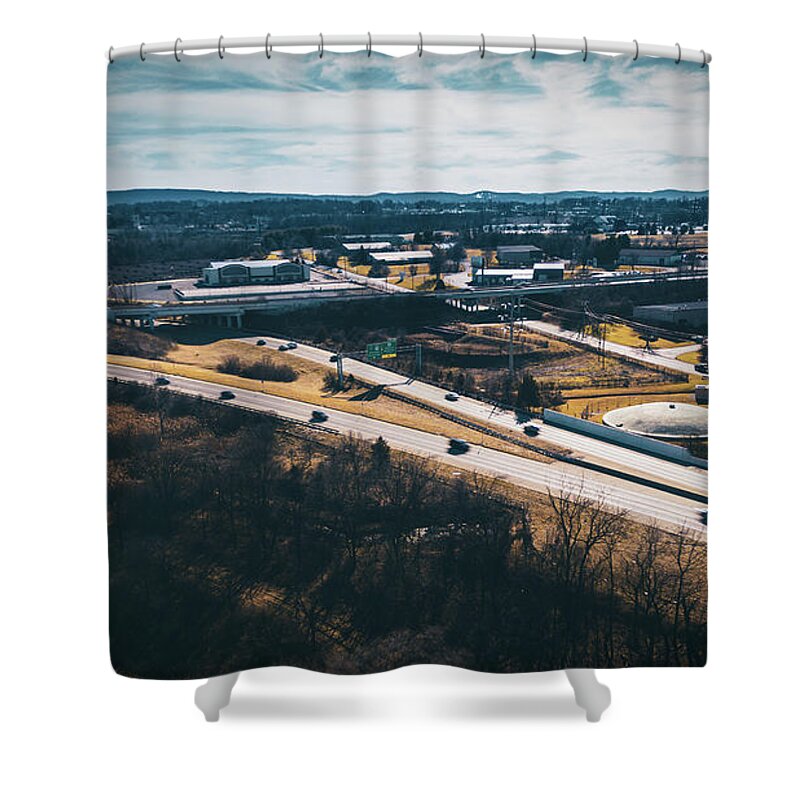 Lehigh Valley Shower Curtain featuring the photograph Route 309 and I78 by Jason Fink