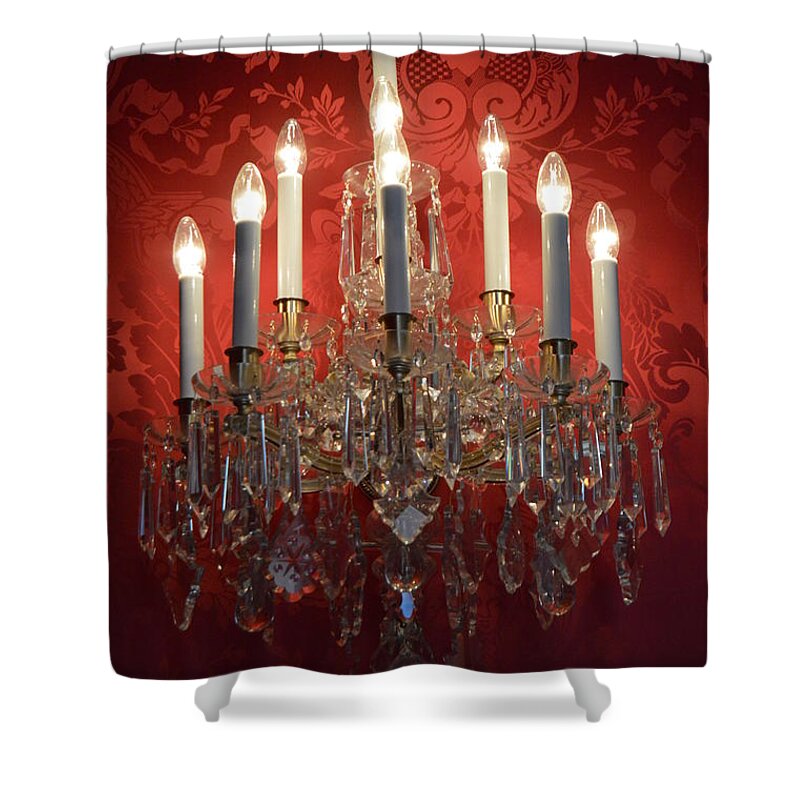 Chandelier Shower Curtain featuring the photograph Royal Chandelier by Thomas Schroeder