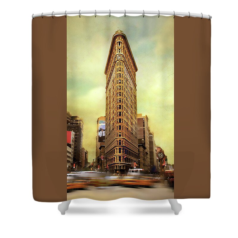 Flatiron Building Shower Curtain featuring the photograph Rush Hour  by Jessica Jenney