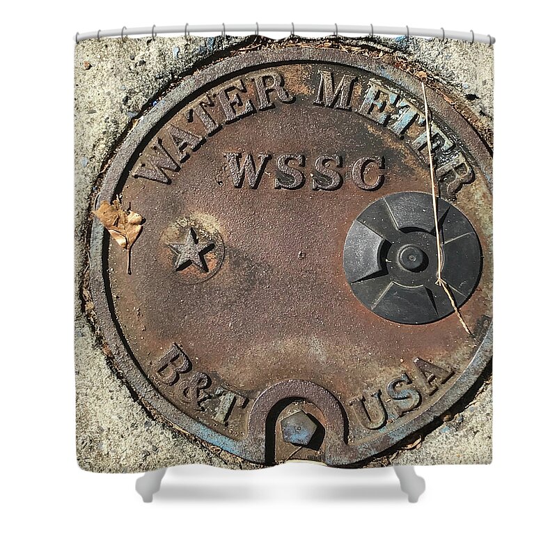 Photograph Shower Curtain featuring the photograph Rusted Water by Richard Wetterauer