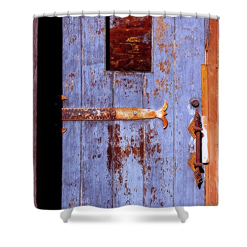 Architecture Shower Curtain featuring the photograph Rustic Doors Windows Palm Springs 0395-100 by Amyn Nasser
