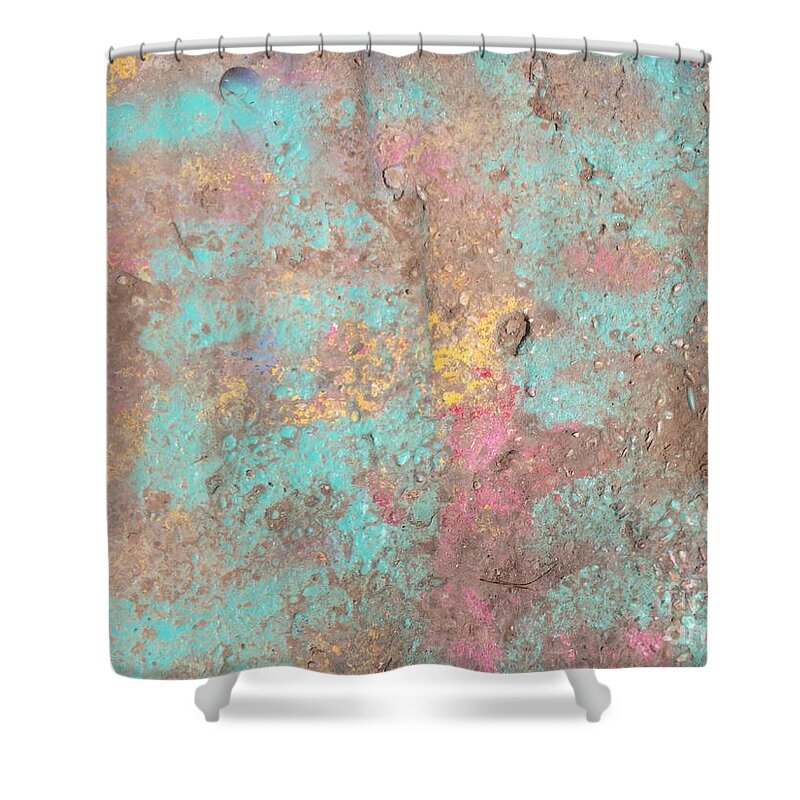 Rust Shower Curtain featuring the digital art Rusty Stuff 17 by Scott S Baker