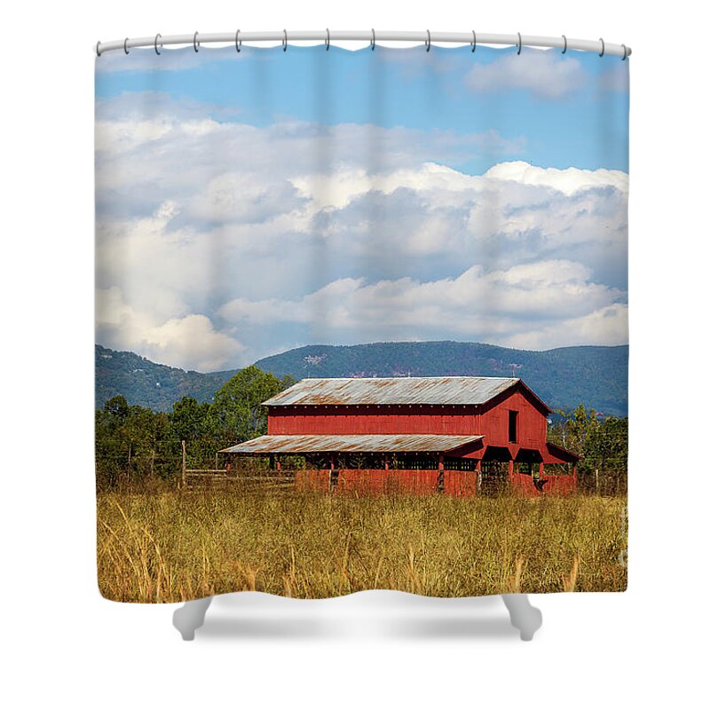 2016 Shower Curtain featuring the photograph S C Upstate Barn by Charles Hite