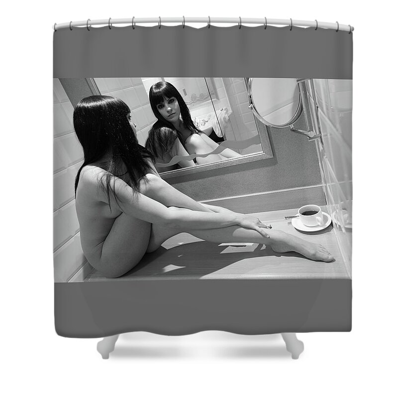 Woman Shower Curtain featuring the photograph Sacre Coeur by Cully Firmin