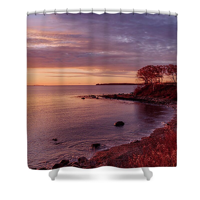 Maine Shower Curtain featuring the photograph Samoset Sunrise by David Lee