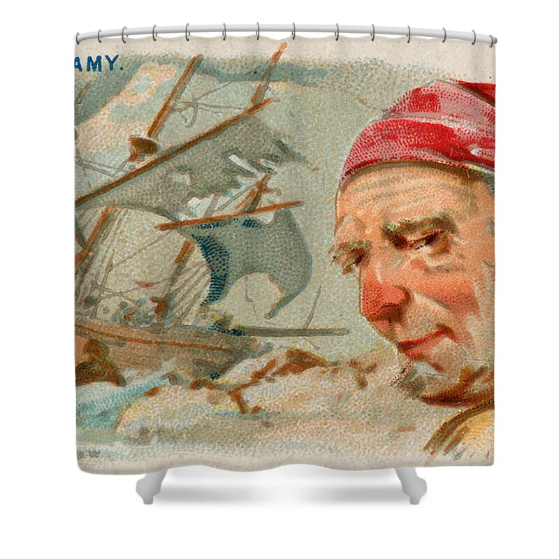 1888 Shower Curtain featuring the photograph Samuel Bellamy, English Pirate by Science Source