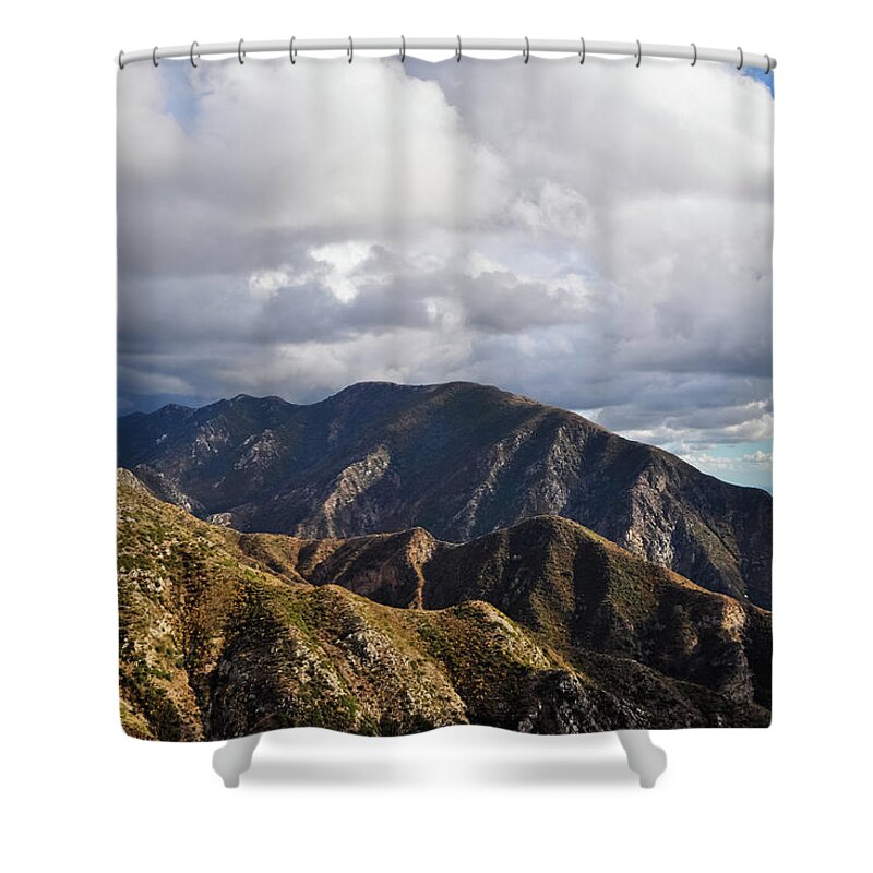 Angeles National Forest Shower Curtain featuring the photograph San Gabriel Mountains National Monument Vista by Kyle Hanson