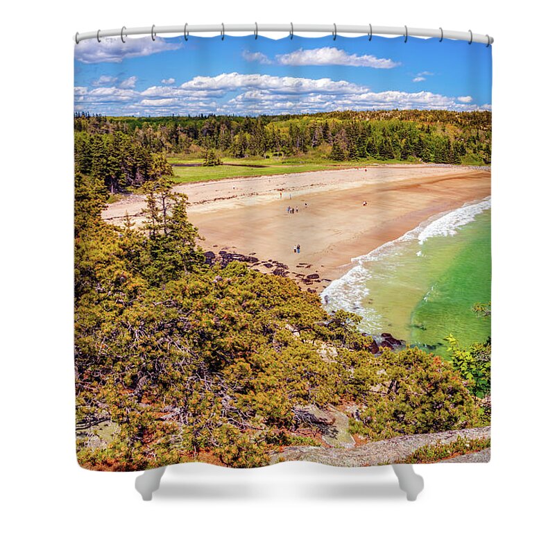 Sand Beach Shower Curtain featuring the photograph Sand Beach 0357 by Greg Hartford