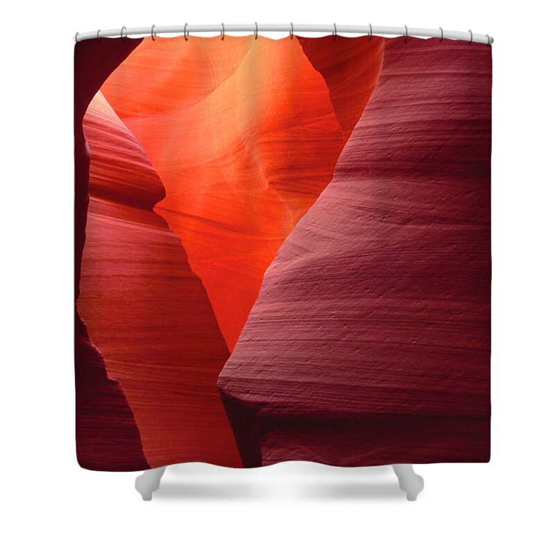 Dave Welling Shower Curtain featuring the photograph Sandstone Abstract Lower Antelope Slot Canyon Arizona by Dave Welling