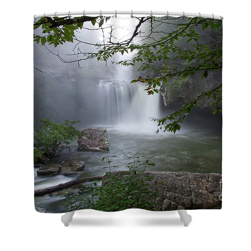Savage Falls Shower Curtain featuring the photograph Savage Falls 21 by Phil Perkins