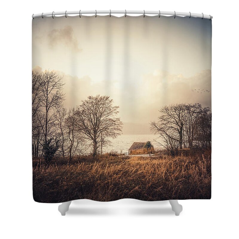 Landscape Shower Curtain featuring the photograph Scottish Romanticism by Philippe Sainte-Laudy