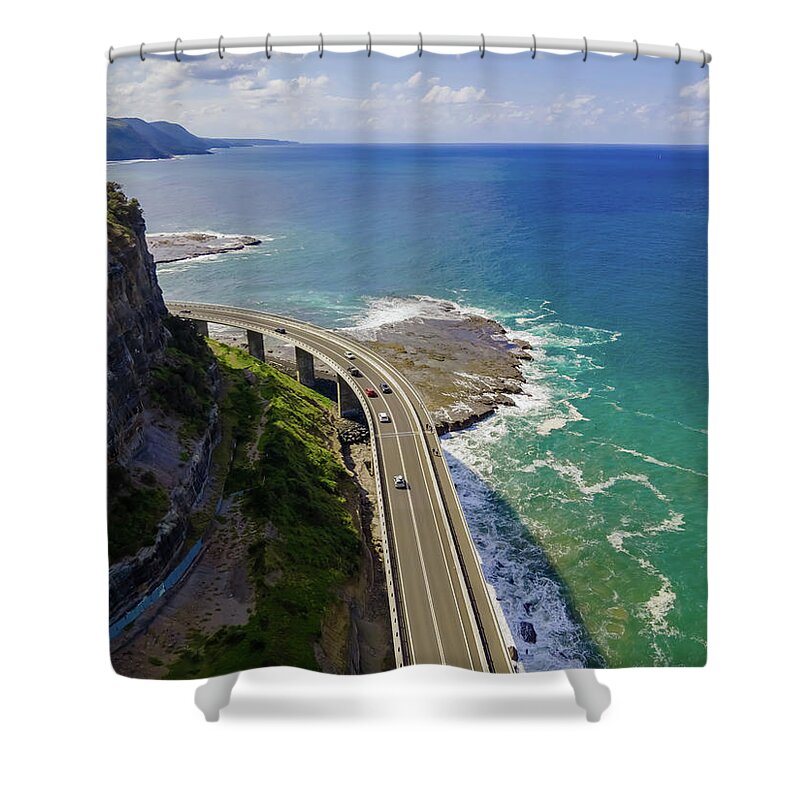 Bridge Shower Curtain featuring the photograph Sea Cliff Bridge No 9 by Andre Petrov