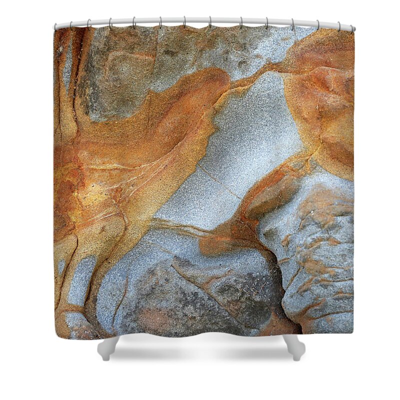  Shower Curtain featuring the photograph Sea Cliff Patterns #2 by Carla Brennan