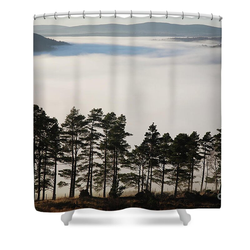 Mist Shower Curtain featuring the photograph Sea of Mist in Strathspey by Phil Banks
