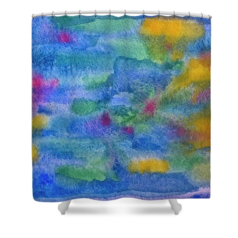 Search Shower Curtain featuring the painting Searching For Hope by Karen Nice-Webb