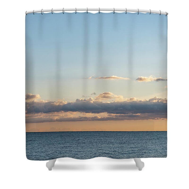 Abstract Shower Curtain featuring the photograph Seascape by Manjik Pictures