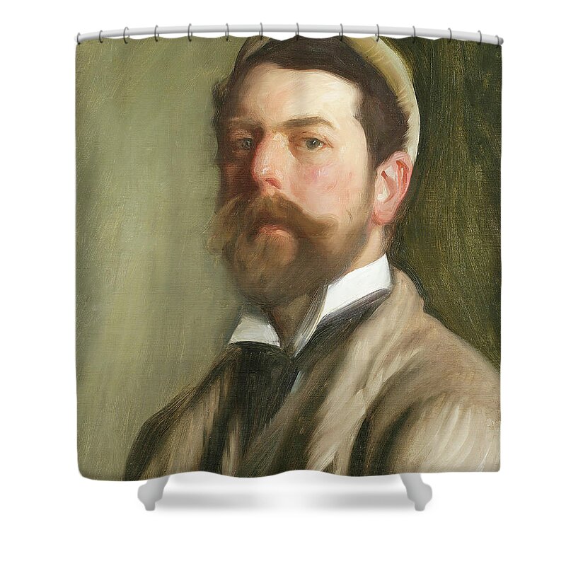 Sargent Shower Curtain featuring the painting Self-Portrait - 1892 by Eric Glaser