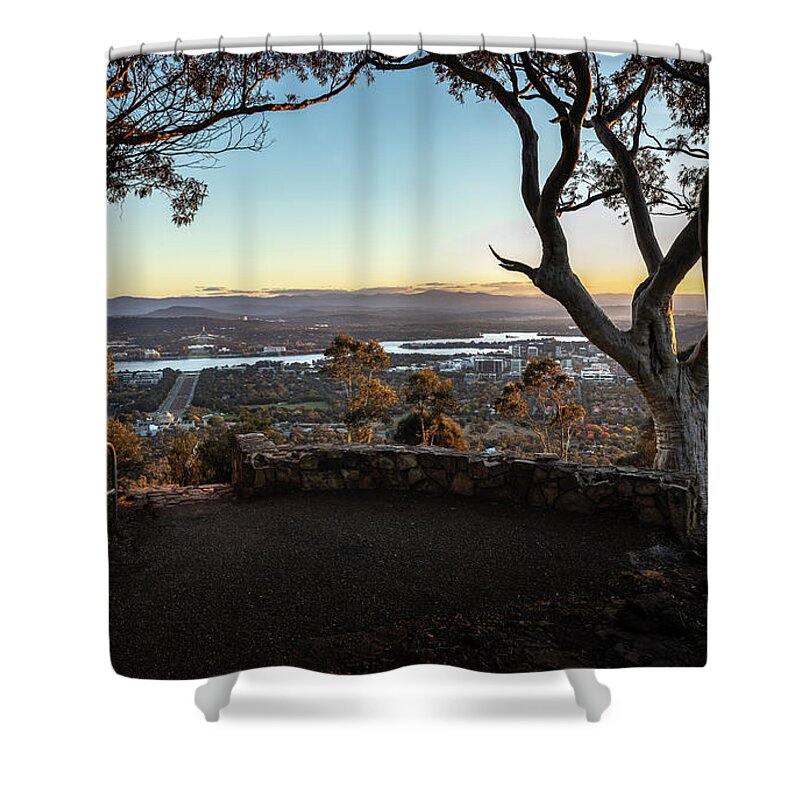 City Shower Curtain featuring the photograph Serenity by Ari Rex