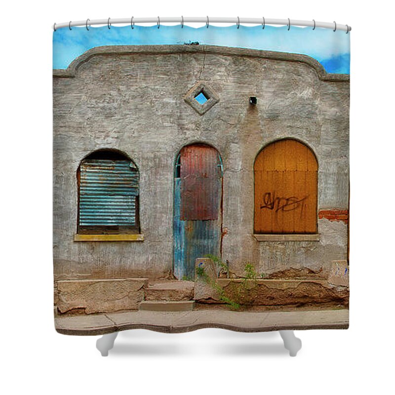 Doors Shower Curtain featuring the photograph Seven is the Luckiest Number by Carmen Kern