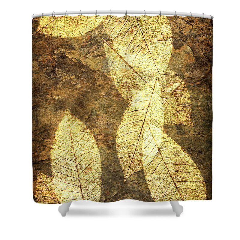 Color Shower Curtain featuring the photograph Seven Leaves 1 by Alan Hausenflock