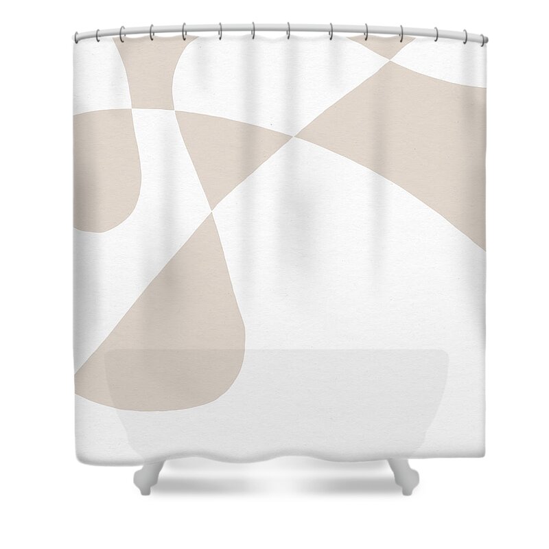 Modern Shower Curtain featuring the digital art Sheets 1- Art by Linda Woods by Linda Woods