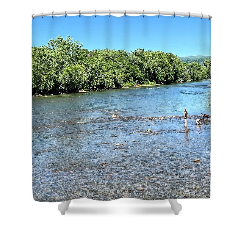  Shower Curtain featuring the painting Shenandoah by Anitra Boyt