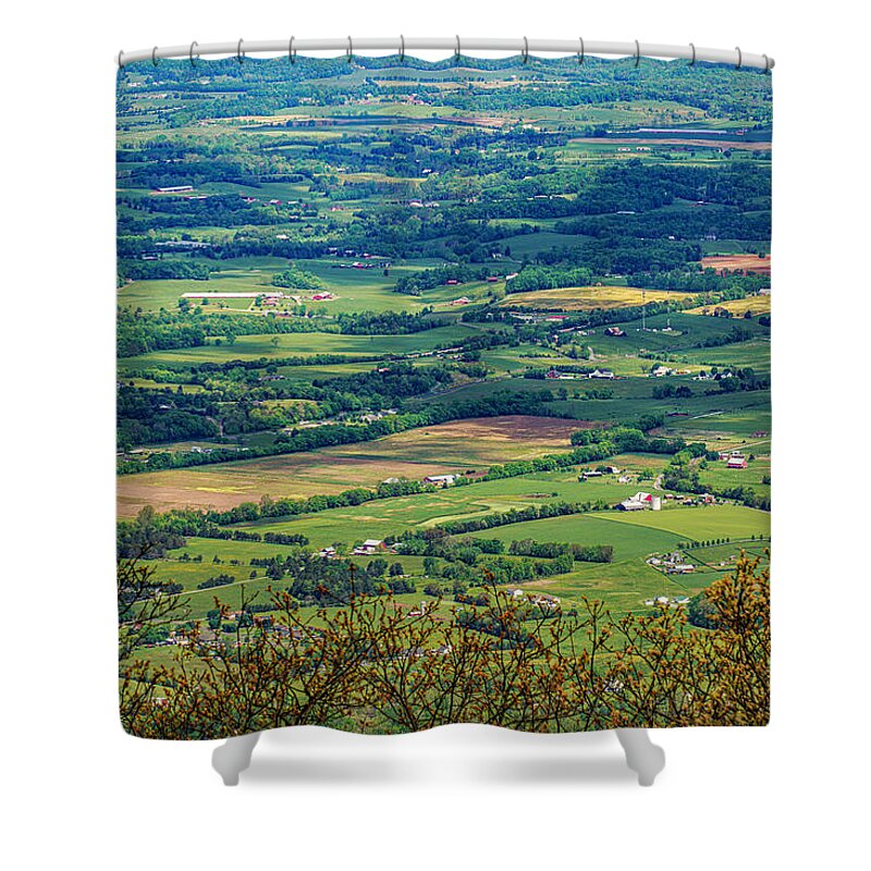 National Park Shower Curtain featuring the photograph Shenandoah Valley by Dale R Carlson