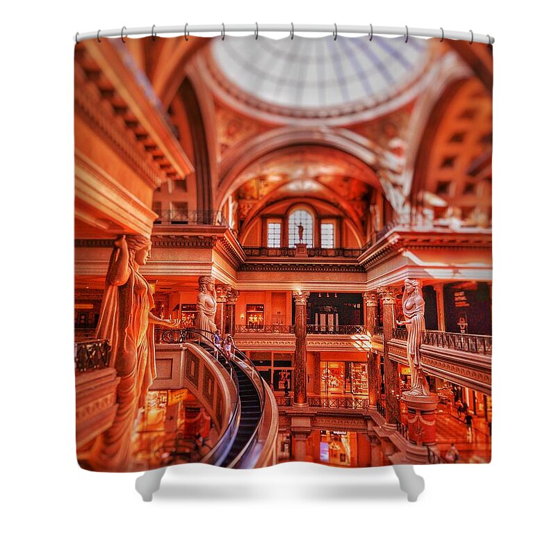  Shower Curtain featuring the photograph Shopping In Olympus by Rodney Lee Williams