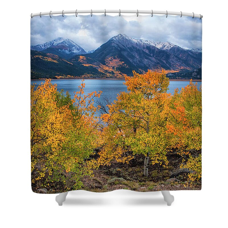 Aspen Shower Curtain featuring the photograph Shorties by Morris McClung