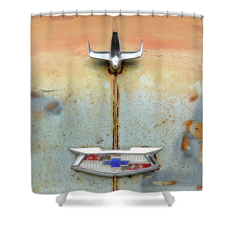 Chevrolet Shower Curtain featuring the photograph Showing Some Age by Lens Art Photography By Larry Trager