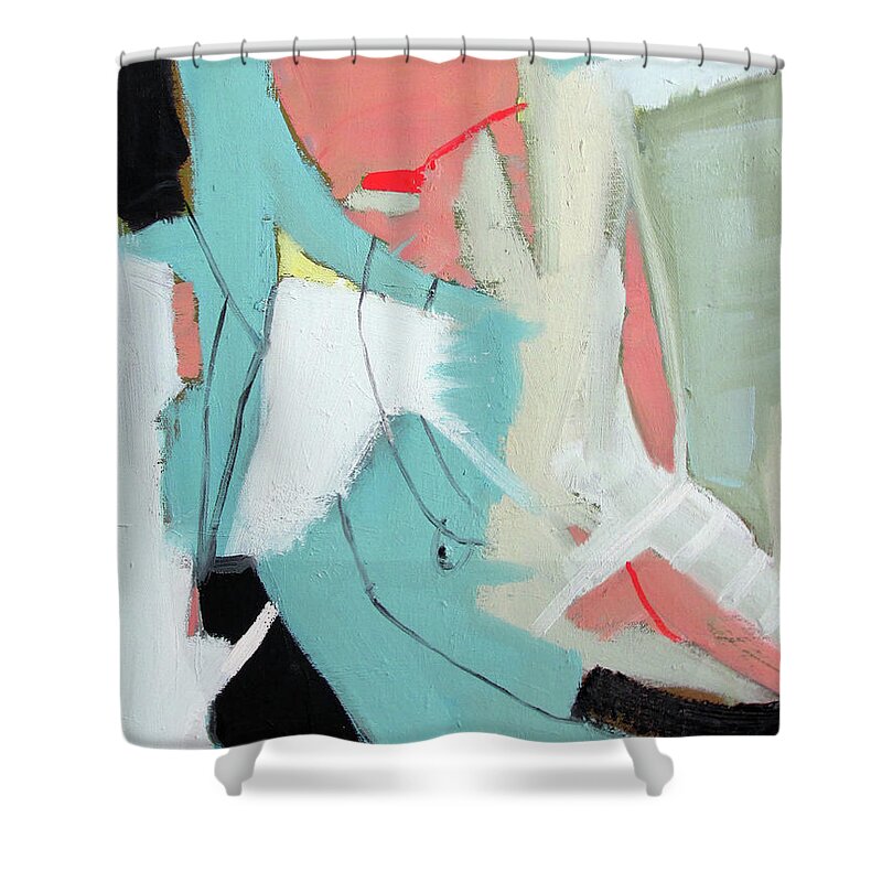 Shrimp Creole Shower Curtain featuring the painting Shrimp Creole by Chris Gholson