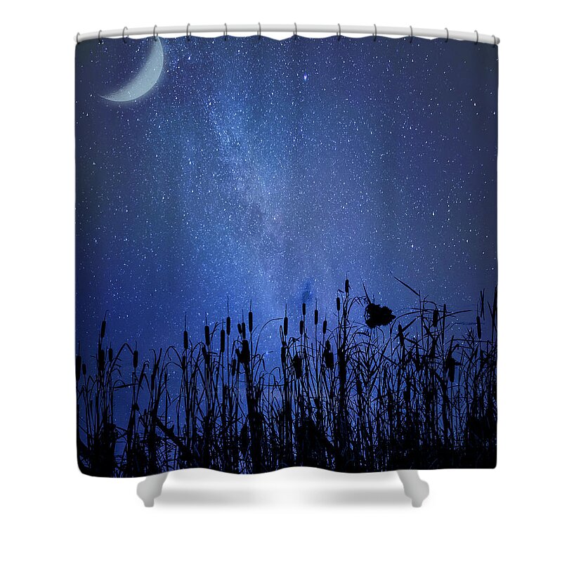 Night Shower Curtain featuring the photograph Silent Night by Cathy Kovarik