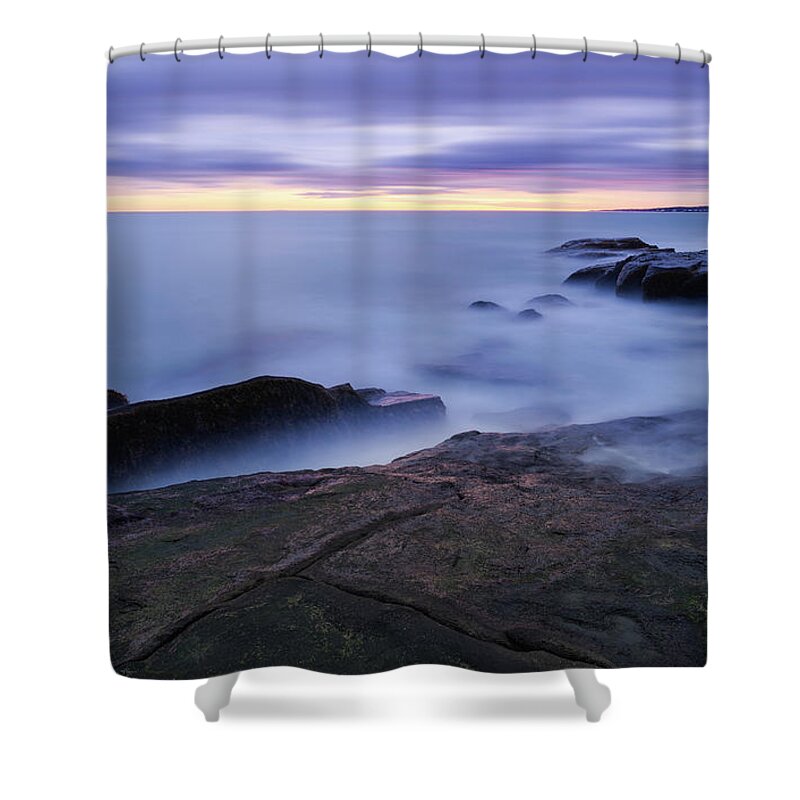 Silky Waters Shower Curtain featuring the photograph Silky Waters by Michael Hubley