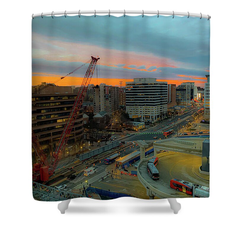 Silver Spring Shower Curtain featuring the photograph Silver Spring Under Construction by Lora J Wilson