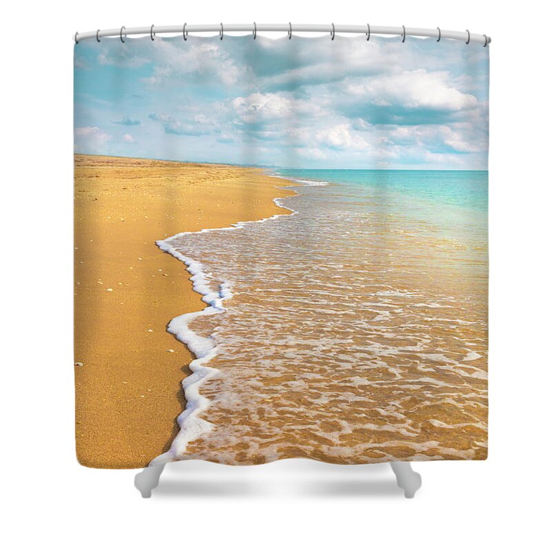 Clouds Shower Curtain featuring the photograph Simplicity by Debra and Dave Vanderlaan